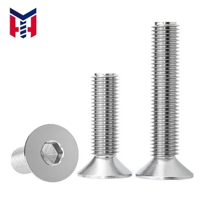 Parafusos hexágonos de cabeça plana